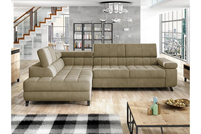 Amshyttan Sofa med Chaiselong 3-personers - Beige - Møbler - Sofaer - Sofa med chaiselong