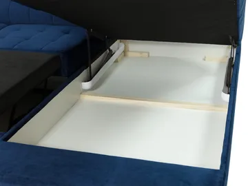 Amshyttan Sovesofa med chaiselong 4-personers - Blå - Møbler - Sofaer - Sovesofaer