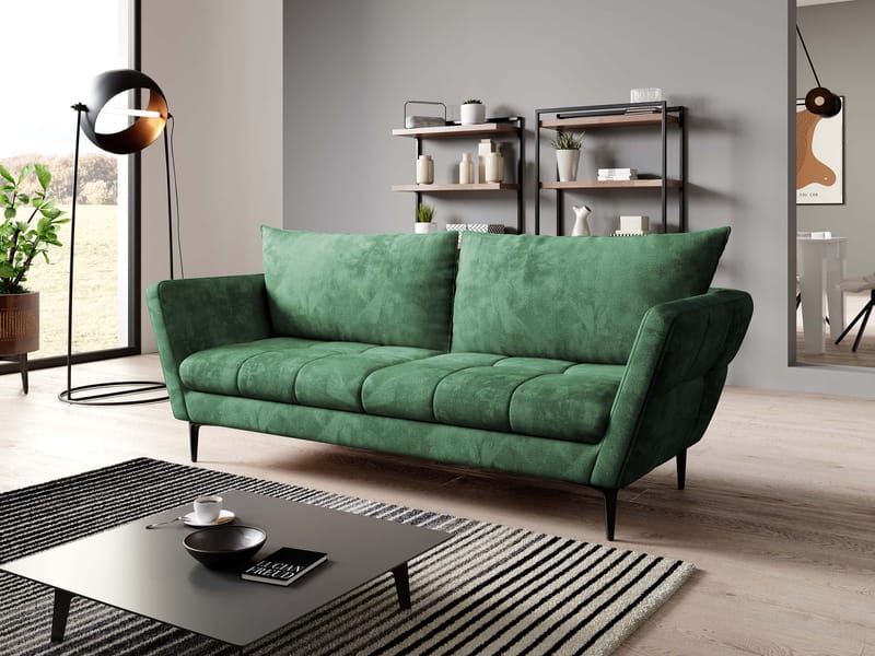 Ancienne 3-personers sofa - grøn - Møbler - Sofaer - 2 personers sofa