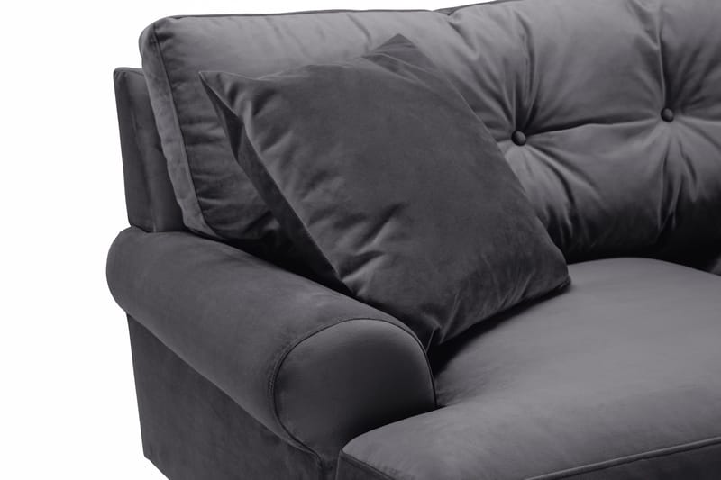 Andrew 2-personers Fløjlssofa - Mørkegrå - Møbler - Sofaer - Velour sofaer