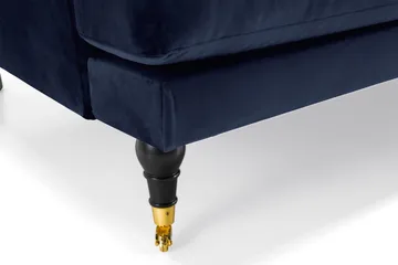 Andrew 2-personers Fløjlssofa - Blå - Møbler - Sofaer - Velour sofaer