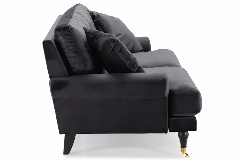 Andrew 2-personers Fløjlssofa - Mørkegrå - Møbler - Sofaer - Velour sofaer