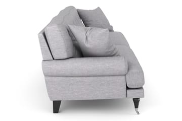 Andrew 3-personers Stofsofa - Grå - Møbler - Sofaer - 3 personers sofa