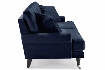 Andrew 3-personers Fløjlssofa - Blå - Møbler - Sofaer - Velour sofaer