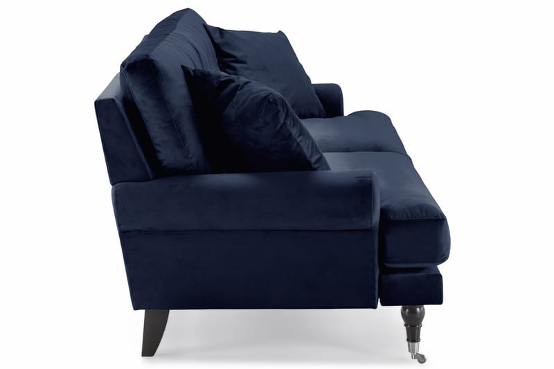 Andrew 3-personers Fløjlssofa - Blå - Møbler - Sofaer - Velour sofaer