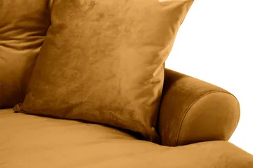 Andrew 3-personers Fløjlssofa - Mørkegul - Møbler - Sofaer - Velour sofaer