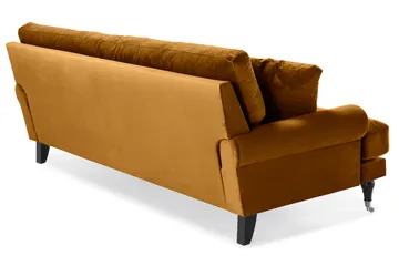 Andrew 3-personers Fløjlssofa - Mørkegul - Møbler - Sofaer - Velour sofaer