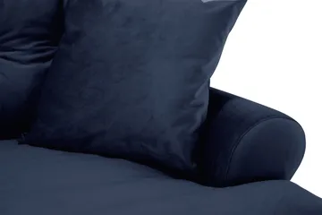 Andrew 3-personers Fløjlssofa - Blå - Møbler - Sofaer - Velour sofaer