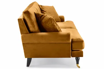 Andrew 3-personers Fløjlssofa - Mørkegul - Møbler - Sofaer - Velour sofaer