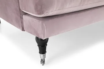 Andrew 3-personers Fløjlssofa - Lilla - Møbler - Sofaer - Velour sofaer