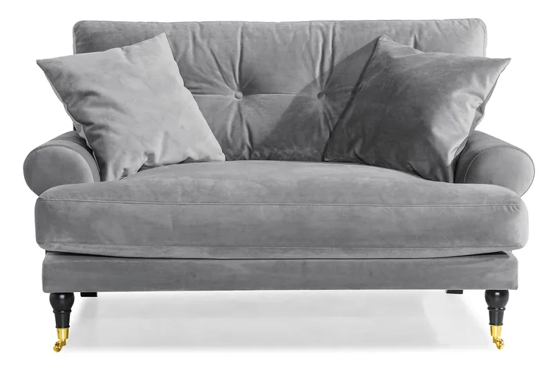 Andrew Howardsofa 142 cm med Hjul i Manchester - Turkis - Møbler - Sofaer - Howard sofa