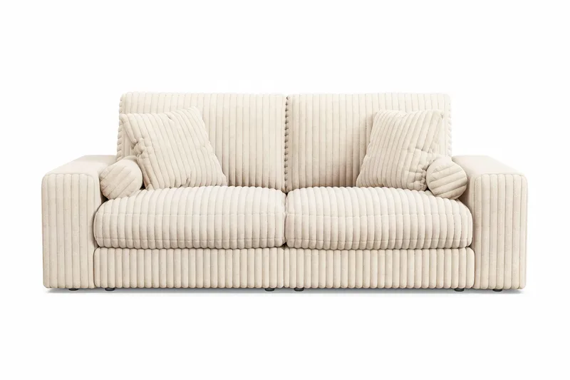 Arken Lyx 3-personers Dyb Sofa i Manchester - Beige - Møbler - Sofaer - 3 personers sofa