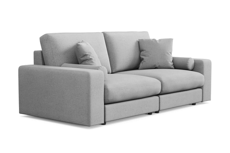 Arken Lyx 3-personers Dyb Sofa i stof - Lysegrå - Møbler - Sofaer - 3 personers sofa