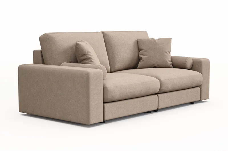 Arken Lyx 3-personers Dyb Sofa i stof - Beige - Møbler - Sofaer - 3 personers sofa