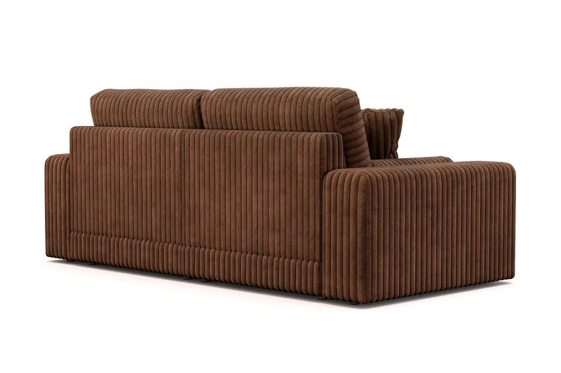Arken Lyx 3-personers Dyb Sofa i Manchester - Mørkebrun - Møbler - Sofaer - 3 personers sofa
