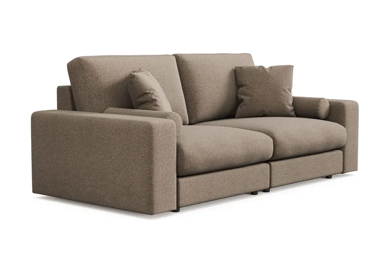 Arken Lyx 3-personers Dyb Sofa i stof - Brun - Møbler - Sofaer - 3 personers sofa
