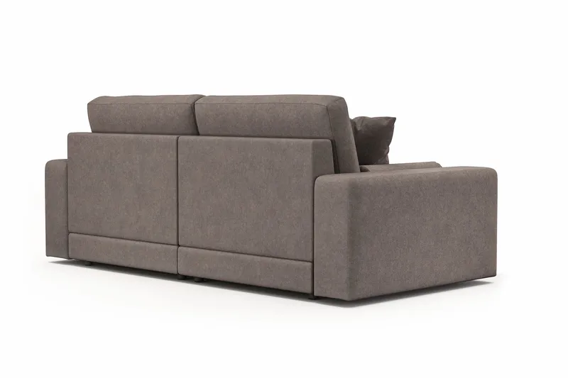 Arken Lyx 3-personers Dyb Sofa i stof - Brun - Møbler - Sofaer - 3 personers sofa