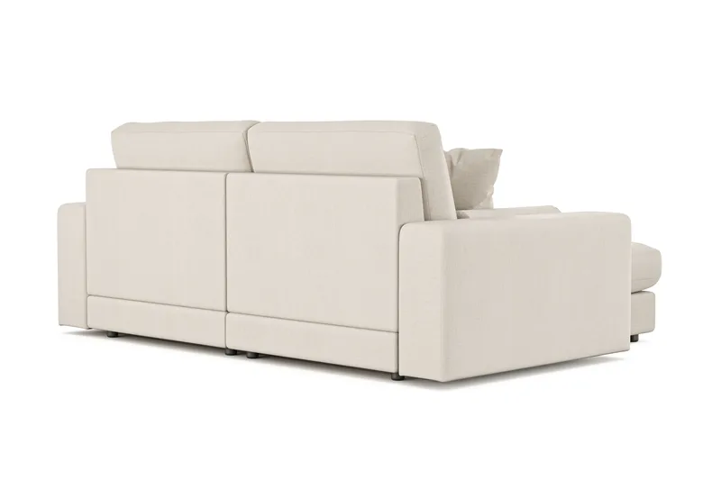 Arken Lyx 3-personers Vendbar L-formet Dyb Chaiselongsofa i stof - Lys beige - Møbler - Sofaer - Sofa med chaiselong