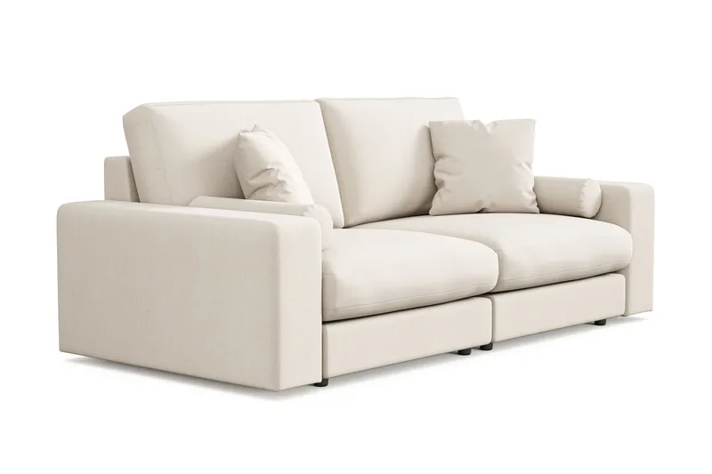 Arken Lyx 3-personers Dyb Sofa i stof - Lys beige - Møbler - Sofaer - 3 personers sofa