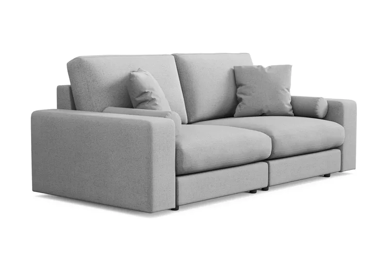 Arken Lyx 3-personers Dyb Sofa i stof - Lysegrå - Møbler - Sofaer - 3 personers sofa