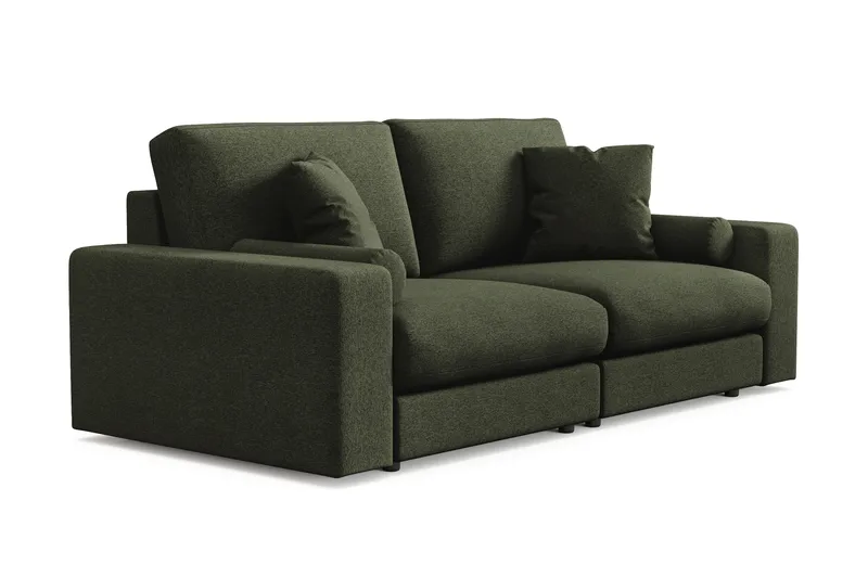 Arken Lyx 3-personers Dyb Sofa i stof - Grøn - Møbler - Sofaer - 3 personers sofa