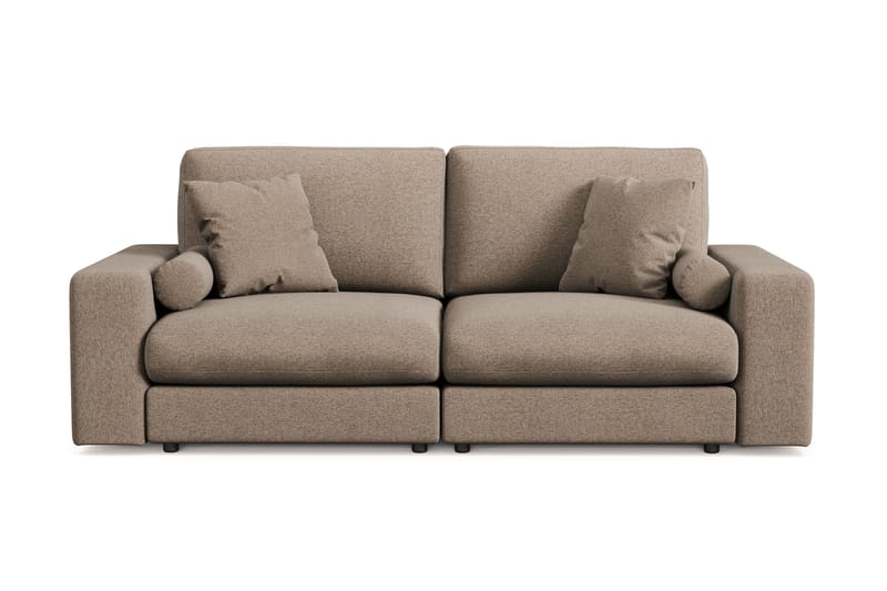 Arken Lyx 3-personers Dyb Sofa i stof - Brun - Møbler - Sofaer - 3 personers sofa