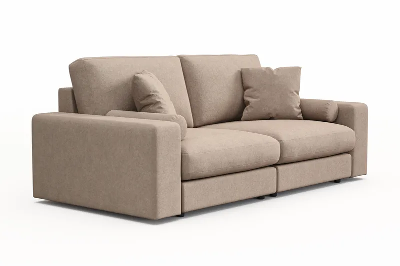 Arken Lyx 3-personers Dyb Sofa i stof - Beige - Møbler - Sofaer - 3 personers sofa