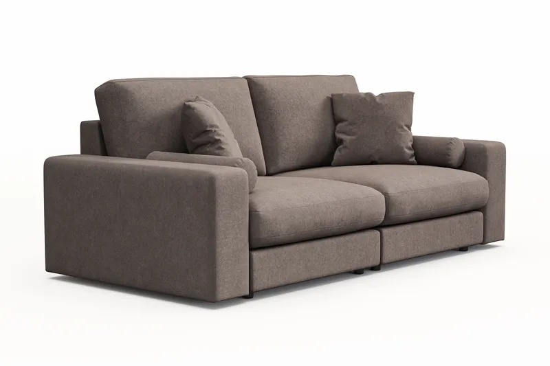 Arken Lyx 3-personers Dyb Sofa i stof - Brun - Møbler - Sofaer - 3 personers sofa