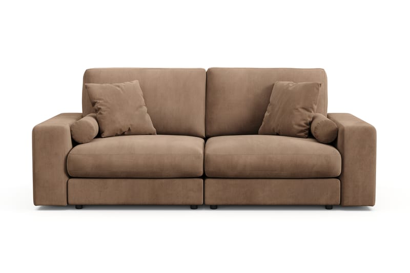 Arken Lyx 3-personers Dyb Sofa i Manchester - Brun - Møbler - Sofaer - 3 personers sofa