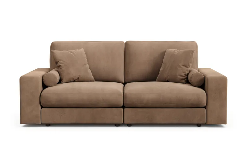 Arken Lyx 3-personers Dyb Sofa i Manchester - Brun - Møbler - Sofaer - 3 personers sofa