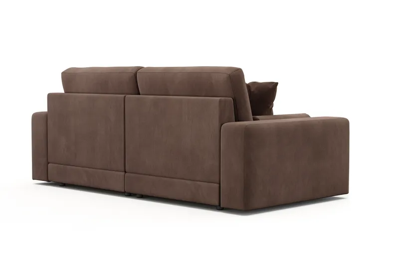 Arken Lyx 3-personers Dyb Sofa i Manchester - Brun - Møbler - Sofaer - 3 personers sofa