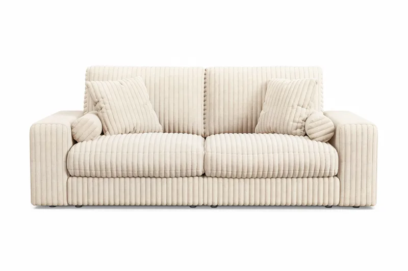 Arken Lyx 3-personers Dyb Sofa i Manchester - Beige - Møbler - Sofaer - 3 personers sofa