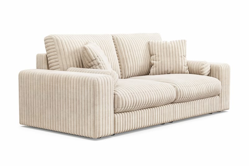 Arken Lyx 3-personers Dyb Sofa i Manchester - Beige - Møbler - Sofaer - 3 personers sofa