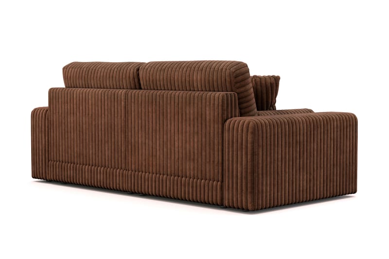 Arken Lyx 3-personers Dyb Sofa i Manchester - Mørkebrun - Møbler - Sofaer - 3 personers sofa