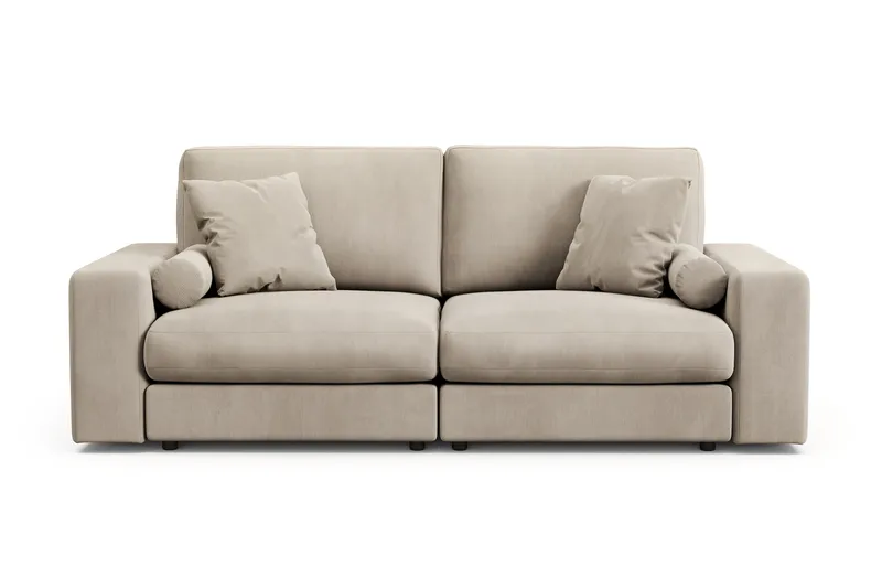 Arken Lyx 3-personers Dyb Sofa i Manchester - Greige - Møbler - Sofaer - 3 personers sofa