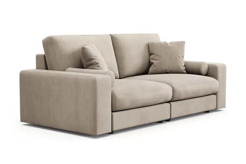 Arken Lyx 3-personers Dyb Sofa i Manchester - Greige - Møbler - Sofaer - 3 personers sofa