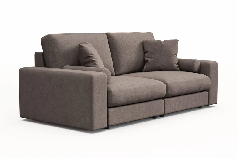 Arken Lyx 3-personers Dyb Sofa i stof - Brun - Møbler - Sofaer - 3 personers sofa