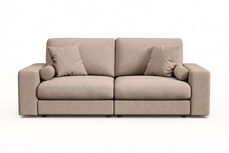 Arken Lyx 3-personers Dyb Sofa i stof - Beige - Møbler - Sofaer - 3 personers sofa