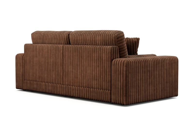 Arken Lyx 3-personers Dyb Sofa i Manchester - Mørkebrun - Møbler - Sofaer - 3 personers sofa