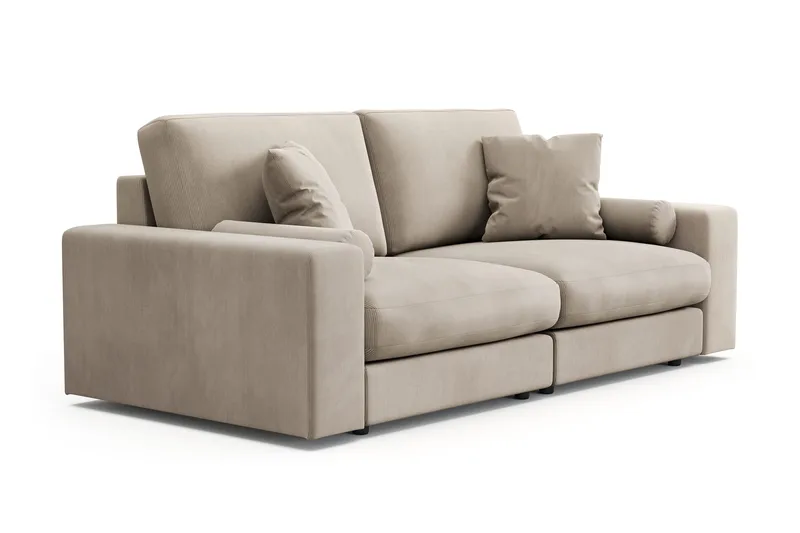 Arken Lyx 3-personers Dyb Sofa i Manchester - Greige - Møbler - Sofaer - 3 personers sofa