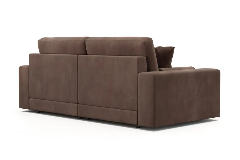 Arken Lyx 3-personers Dyb Sofa i Manchester - Brun - Møbler - Sofaer - 3 personers sofa