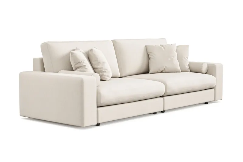 Arken Lyx 4-personers Dyb Sofa i stof - Lys beige - Møbler - Sofaer - 4 personers sofa
