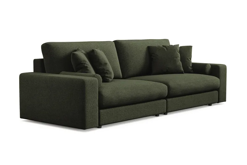 Arken Lyx 4-personers Dyb Sofa i stof - Grøn - Møbler - Sofaer - 4 personers sofa