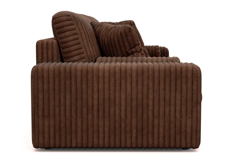 Arken Lyx 4-personers Dyb Sofa i Manchester - Mørkebrun - Møbler - Sofaer - 4 personers sofa