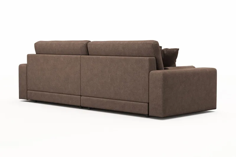 Arken Lyx 4-personers Dyb Sofa i stof - Brun - Møbler - Sofaer - 4 personers sofa
