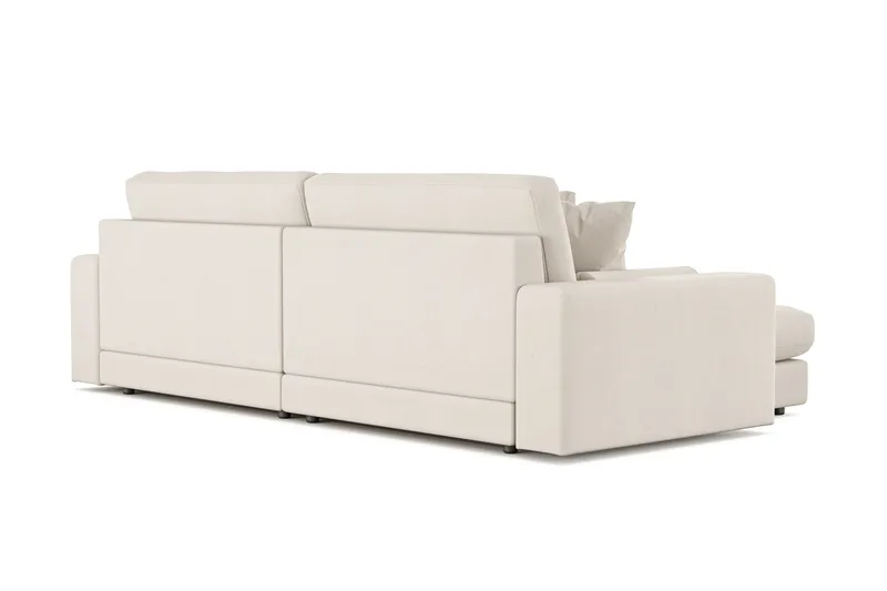 Arken Lyx 4-personers Vendbar L-formet Dyb Chaiselongsofa i stof - Lys beige - Møbler - Sofaer - Sofa med chaiselong