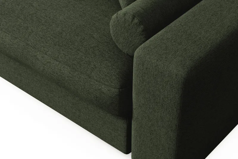 Arken Lyx 4-personers Vendbar L-formet Dyb Chaiselongsofa i stof - Grøn - Møbler - Sofaer - Sofa med chaiselong