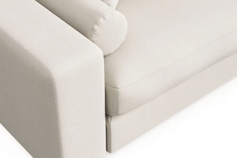 Arken Lyx 4-personers Vendbar L-formet Dyb Chaiselongsofa i stof - Lys beige - Møbler - Sofaer - Sofa med chaiselong