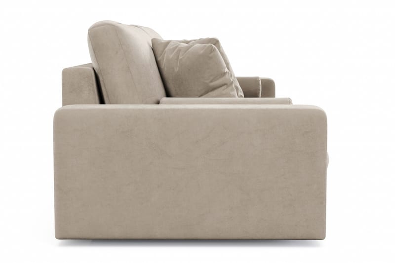 Arken Lyx 4-personers Dyb Sofa i fløjl - Beige - Møbler - Sofaer - Velour sofaer