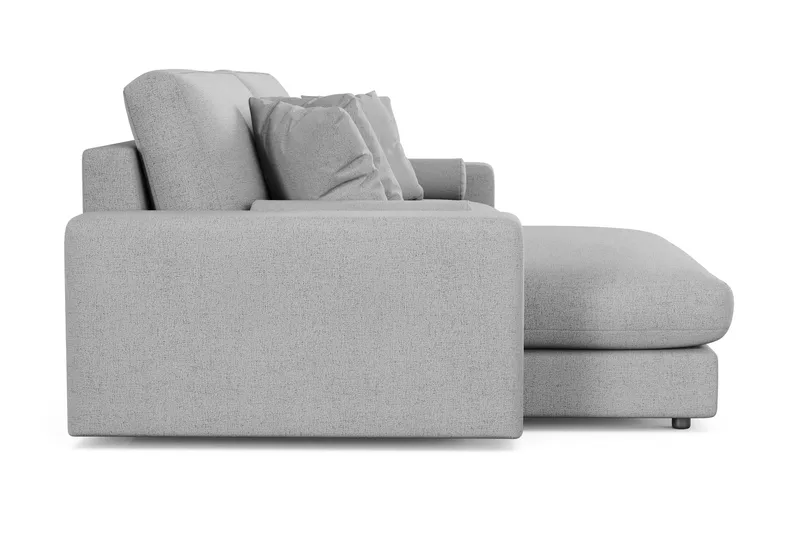 Arken Lyx 4-personers Vendbar L-formet Dyb Chaiselongsofa i stof - Lysegrå - Møbler - Sofaer - Sofa med chaiselong